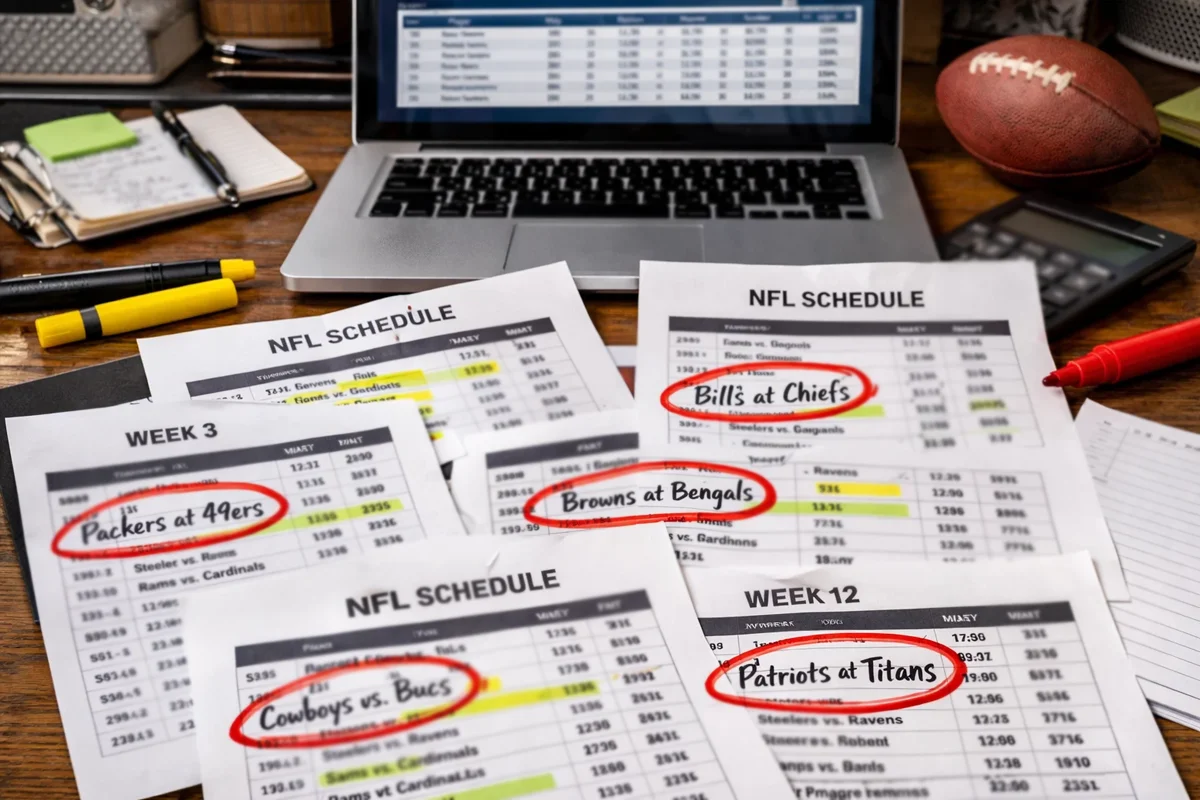 NFL schedule analysis for situational betting